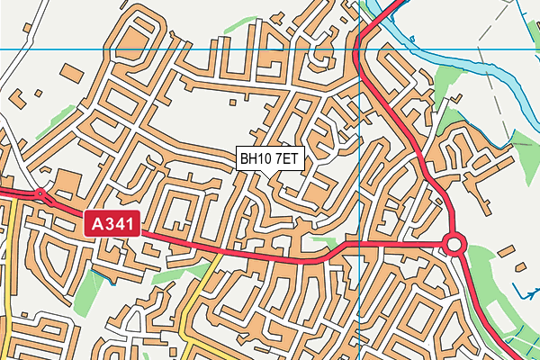 BH10 7ET map - OS VectorMap District (Ordnance Survey) BH10 7ET map - OS VectorMap District (Ordnance Survey)
