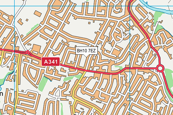 BH10 7EZ map - OS VectorMap District (Ordnance Survey) BH10 7EZ map - OS VectorMap District (Ordnance Survey)