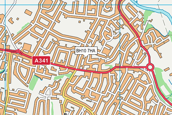 BH10 7HA map - OS VectorMap District (Ordnance Survey) BH10 7HA map - OS VectorMap District (Ordnance Survey)