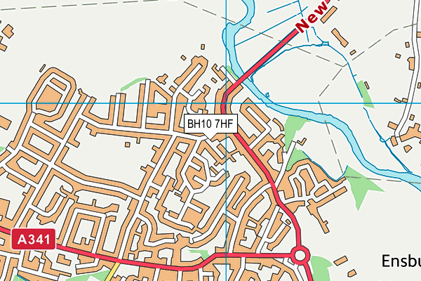 BH10 7HF map - OS VectorMap District (Ordnance Survey) BH10 7HF map - OS VectorMap District (Ordnance Survey)
