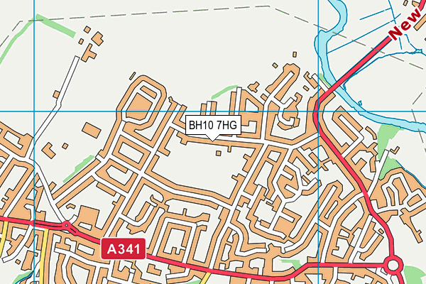 BH10 7HG map - OS VectorMap District (Ordnance Survey) BH10 7HG map - OS VectorMap District (Ordnance Survey)