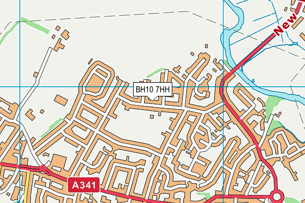 BH10 7HH map - OS VectorMap District (Ordnance Survey) BH10 7HH map - OS VectorMap District (Ordnance Survey)