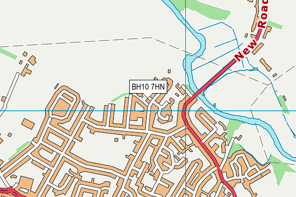 BH10 7HN map - OS VectorMap District (Ordnance Survey) BH10 7HN map - OS VectorMap District (Ordnance Survey)