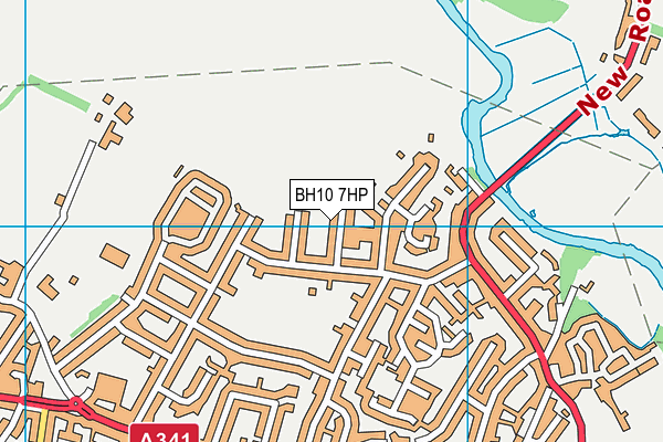 BH10 7HP map - OS VectorMap District (Ordnance Survey) BH10 7HP map - OS VectorMap District (Ordnance Survey)