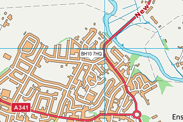BH10 7HQ map - OS VectorMap District (Ordnance Survey) BH10 7HQ map - OS VectorMap District (Ordnance Survey)