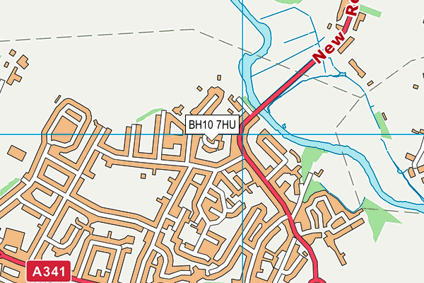 BH10 7HU map - OS VectorMap District (Ordnance Survey) BH10 7HU map - OS VectorMap District (Ordnance Survey)