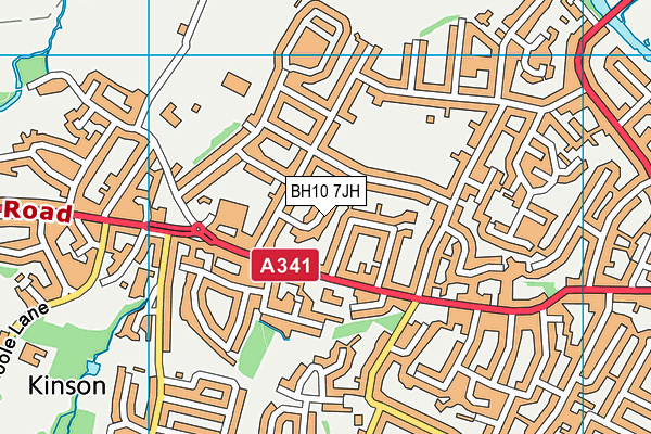 BH10 7JH map - OS VectorMap District (Ordnance Survey) BH10 7JH map - OS VectorMap District (Ordnance Survey)