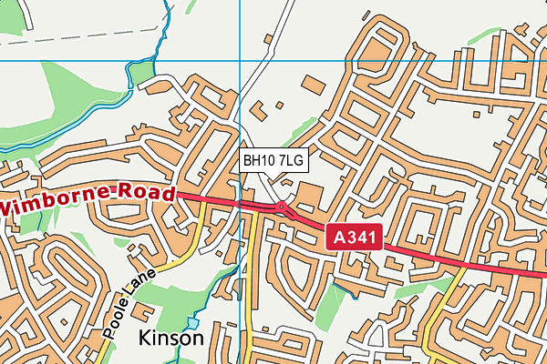 BH10 7LG map - OS VectorMap District (Ordnance Survey) BH10 7LG map - OS VectorMap District (Ordnance Survey)