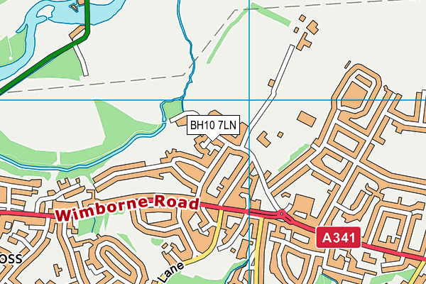 BH10 7LN map - OS VectorMap District (Ordnance Survey) BH10 7LN map - OS VectorMap District (Ordnance Survey)