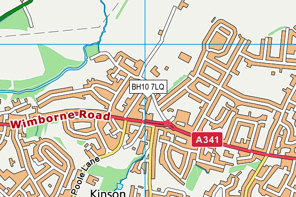 BH10 7LQ map - OS VectorMap District (Ordnance Survey) BH10 7LQ map - OS VectorMap District (Ordnance Survey)