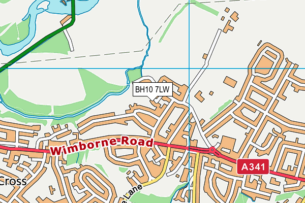 BH10 7LW map - OS VectorMap District (Ordnance Survey) BH10 7LW map - OS VectorMap District (Ordnance Survey)