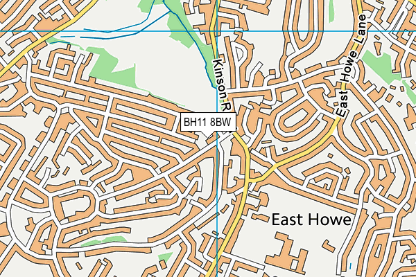 BH11 8BW map - OS VectorMap District (Ordnance Survey) BH11 8BW map - OS VectorMap District (Ordnance Survey)