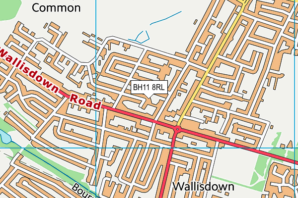 BH11 8RL map - OS VectorMap District (Ordnance Survey) BH11 8RL map - OS VectorMap District (Ordnance Survey)