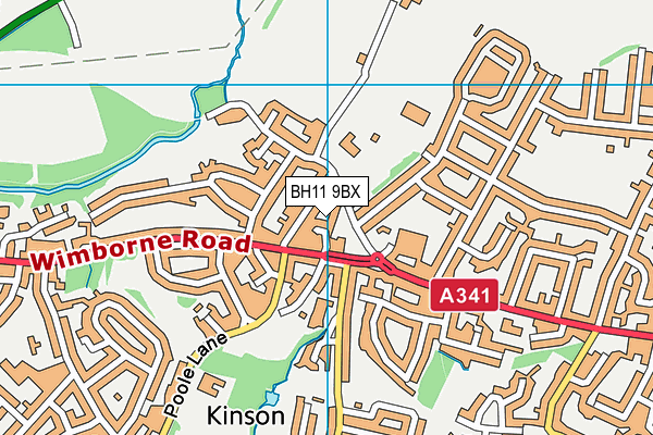 BH11 9BX map - OS VectorMap District (Ordnance Survey) BH11 9BX map - OS VectorMap District (Ordnance Survey)