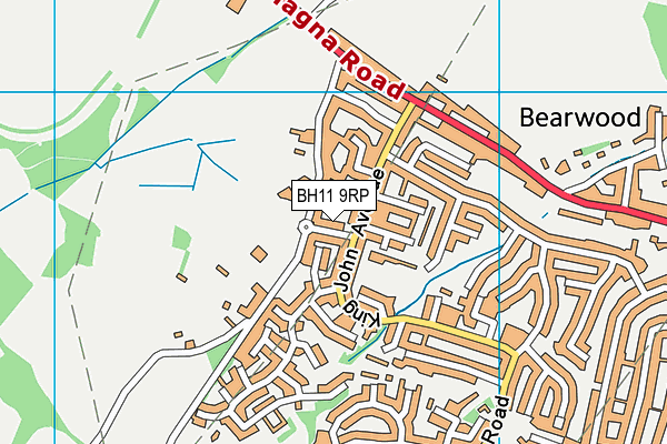 BH11 9RP map - OS VectorMap District (Ordnance Survey) BH11 9RP map - OS VectorMap District (Ordnance Survey)