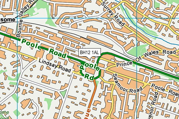 BH12 1AL map - OS VectorMap District (Ordnance Survey) BH12 1AL map - OS VectorMap District (Ordnance Survey)