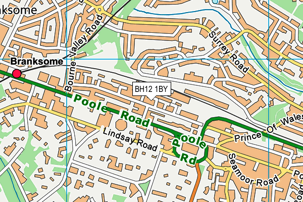 BH12 1BY map - OS VectorMap District (Ordnance Survey) BH12 1BY map - OS VectorMap District (Ordnance Survey)