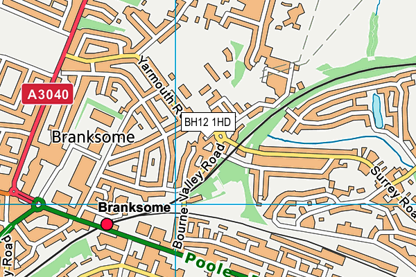 BH12 1HD map - OS VectorMap District (Ordnance Survey) BH12 1HD map - OS VectorMap District (Ordnance Survey)