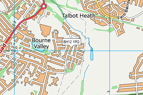 BH12 1PQ map - OS VectorMap District (Ordnance Survey) BH12 1PQ map - OS VectorMap District (Ordnance Survey)