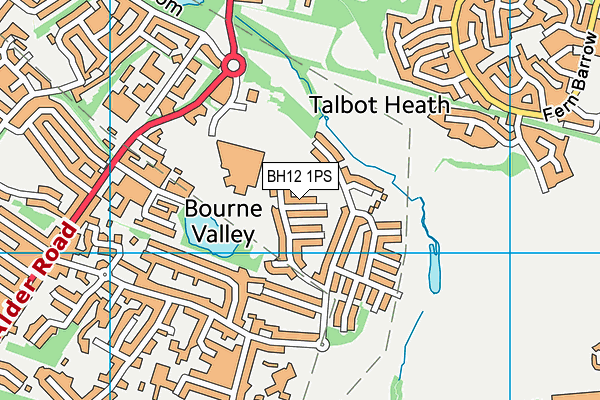 BH12 1PS map - OS VectorMap District (Ordnance Survey) BH12 1PS map - OS VectorMap District (Ordnance Survey)