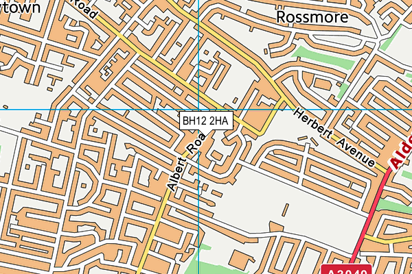 BH12 2HA map - OS VectorMap District (Ordnance Survey) BH12 2HA map - OS VectorMap District (Ordnance Survey)