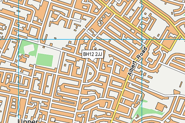 BH12 2JJ map - OS VectorMap District (Ordnance Survey) BH12 2JJ map - OS VectorMap District (Ordnance Survey)
