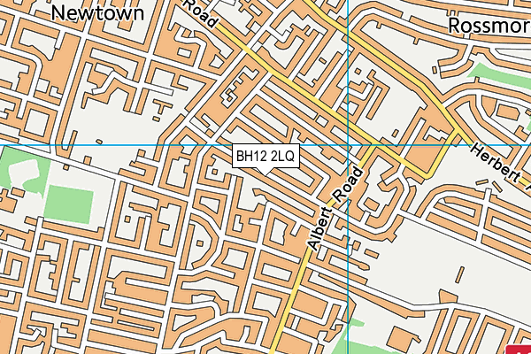 BH12 2LQ map - OS VectorMap District (Ordnance Survey) BH12 2LQ map - OS VectorMap District (Ordnance Survey)