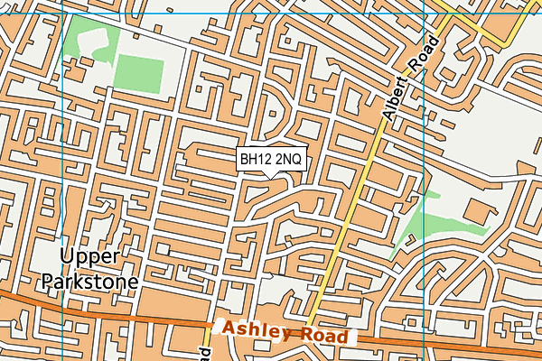 BH12 2NQ map - OS VectorMap District (Ordnance Survey)