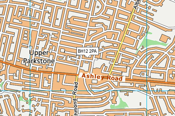 BH12 2PA map - OS VectorMap District (Ordnance Survey) BH12 2PA map - OS VectorMap District (Ordnance Survey)