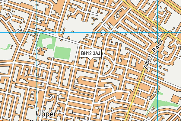 BH12 3AJ map - OS VectorMap District (Ordnance Survey) BH12 3AJ map - OS VectorMap District (Ordnance Survey)