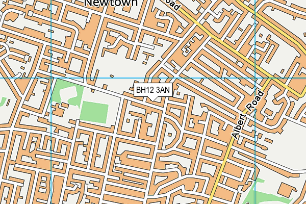 BH12 3AN map - OS VectorMap District (Ordnance Survey) BH12 3AN map - OS VectorMap District (Ordnance Survey)