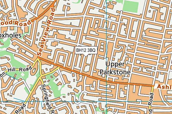 BH12 3BQ map - OS VectorMap District (Ordnance Survey) BH12 3BQ map - OS VectorMap District (Ordnance Survey)
