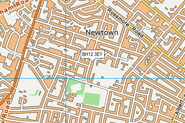 BH12 3EY map - OS VectorMap District (Ordnance Survey) BH12 3EY map - OS VectorMap District (Ordnance Survey)