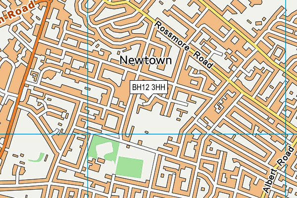 BH12 3HH map - OS VectorMap District (Ordnance Survey) BH12 3HH map - OS VectorMap District (Ordnance Survey)
