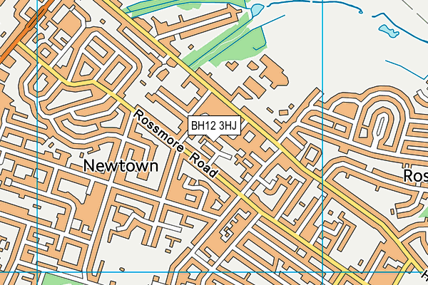 BH12 3HJ map - OS VectorMap District (Ordnance Survey) BH12 3HJ map - OS VectorMap District (Ordnance Survey)