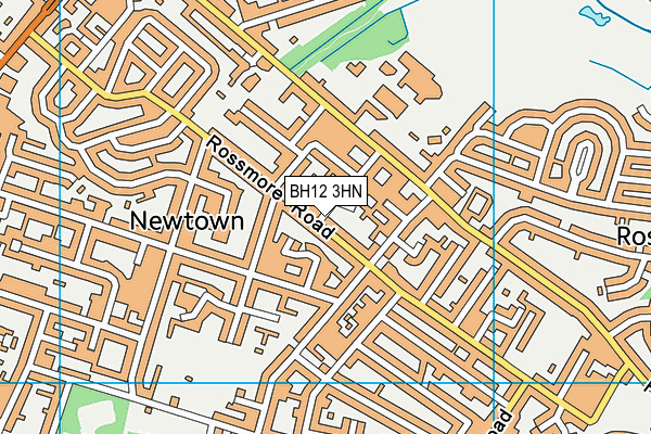 BH12 3HN map - OS VectorMap District (Ordnance Survey) BH12 3HN map - OS VectorMap District (Ordnance Survey)