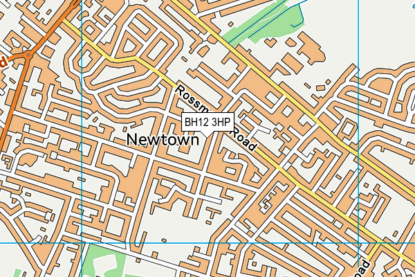 BH12 3HP map - OS VectorMap District (Ordnance Survey) BH12 3HP map - OS VectorMap District (Ordnance Survey)