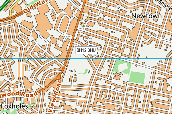 BH12 3HU map - OS VectorMap District (Ordnance Survey) BH12 3HU map - OS VectorMap District (Ordnance Survey)