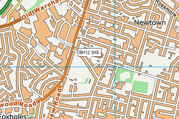 BH12 3HX map - OS VectorMap District (Ordnance Survey) BH12 3HX map - OS VectorMap District (Ordnance Survey)