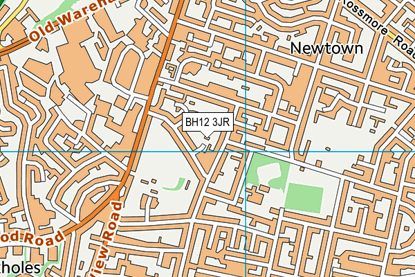 BH12 3JR map - OS VectorMap District (Ordnance Survey) BH12 3JR map - OS VectorMap District (Ordnance Survey)