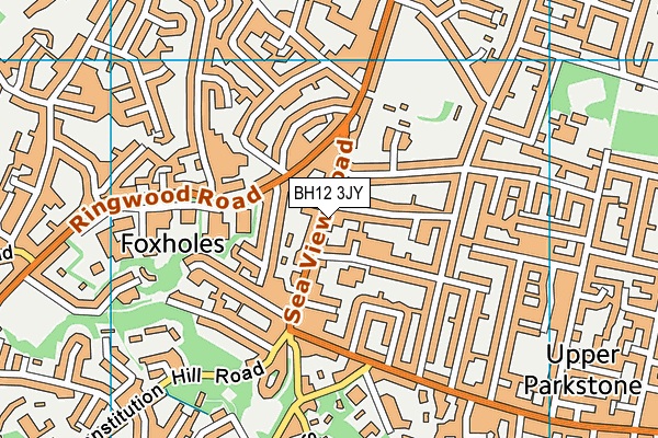 BH12 3JY map - OS VectorMap District (Ordnance Survey) BH12 3JY map - OS VectorMap District (Ordnance Survey)