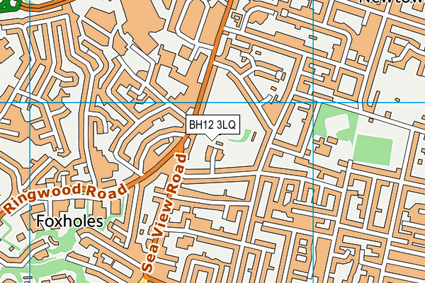 BH12 3LQ map - OS VectorMap District (Ordnance Survey) BH12 3LQ map - OS VectorMap District (Ordnance Survey)