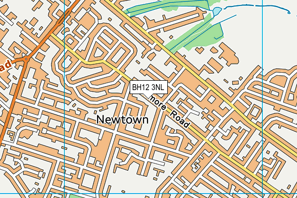 BH12 3NL map - OS VectorMap District (Ordnance Survey) BH12 3NL map - OS VectorMap District (Ordnance Survey)