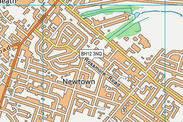 BH12 3NQ map - OS VectorMap District (Ordnance Survey) BH12 3NQ map - OS VectorMap District (Ordnance Survey)