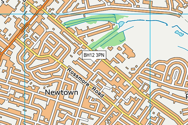BH12 3PN map - OS VectorMap District (Ordnance Survey) BH12 3PN map - OS VectorMap District (Ordnance Survey)