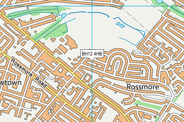 BH12 4HB map - OS VectorMap District (Ordnance Survey) BH12 4HB map - OS VectorMap District (Ordnance Survey)