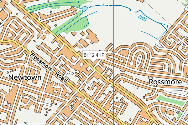 BH12 4HP map - OS VectorMap District (Ordnance Survey) BH12 4HP map - OS VectorMap District (Ordnance Survey)