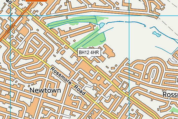 BH12 4HR map - OS VectorMap District (Ordnance Survey) BH12 4HR map - OS VectorMap District (Ordnance Survey)