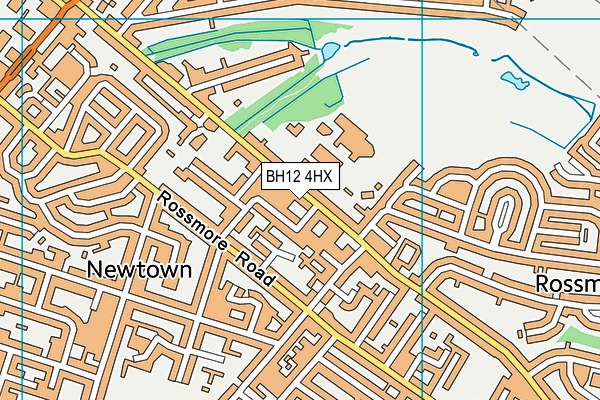 BH12 4HX map - OS VectorMap District (Ordnance Survey) BH12 4HX map - OS VectorMap District (Ordnance Survey)