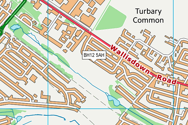 BH12 5AH map - OS VectorMap District (Ordnance Survey) BH12 5AH map - OS VectorMap District (Ordnance Survey)
